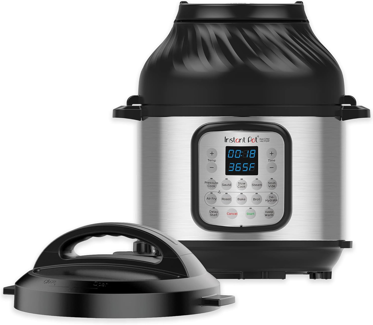 1760559111_Instant-Pot-Duo-Crisp-Pressure-Cooker-11-in-1-8-Qt-with-Air-Fryer-Roast-Bake-Dehydrate-and-more-Genuine-Instant-Pot-Tempered-Glass-lid-Clear-10-Inch-26-cm-8-Quart.jpg Instant Pot Duo Crisp Pressure Cooker 11 in 1, 8 Qt with Air Fryer, Roast, Bake, Dehydrate and more & Genuine Instant Pot Tempered Glass lid, Clear 10 Inch (26 cm) 8 Quart - Image 3