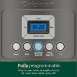 Cuisinart 14-Cup Coffee Maker, Programmable PerfecTemp Glass Carafe Coffee Machine with 1-4 Cup Setting, Brew Strength Control and Brew Pause, Stainless Steel, DCC-3200BKSNAS, Black - Image 5