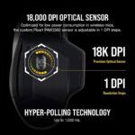 Corsair Dark Core RGB Pro, Wireless FPS/MOBA Gaming Optical Mouse with Slipstream Technology, Black, Backlit RGB LED, 18000 DPI, Optical,CH-9315411-NA - Image 5