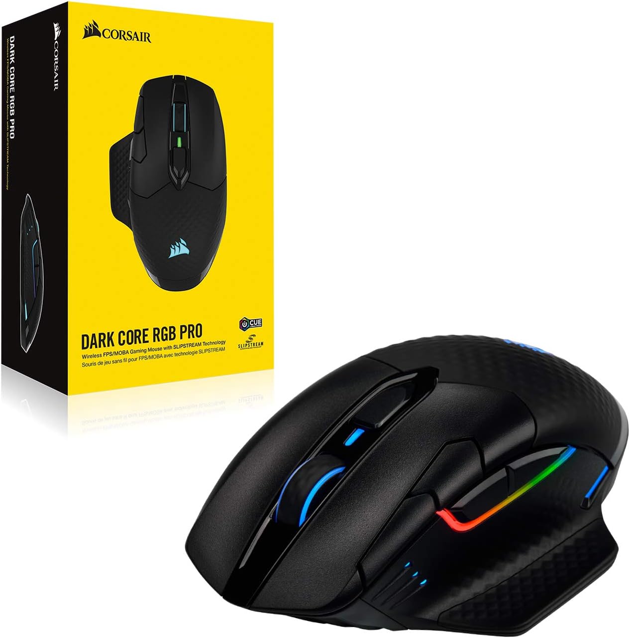 1760560155_Corsair-Dark-Core-RGB-Pro-Wireless-FPSMOBA-Gaming-Optical-Mouse-with-Slipstream-Technology-Black-Backlit-RGB-LED-18000-DPI-OpticalCH-9315411-NA.jpg Corsair Dark Core RGB Pro, Wireless FPS/MOBA Gaming Optical Mouse with Slipstream Technology, Black, Backlit RGB LED, 18000 DPI, Optical,CH-9315411-NA - Image 10
