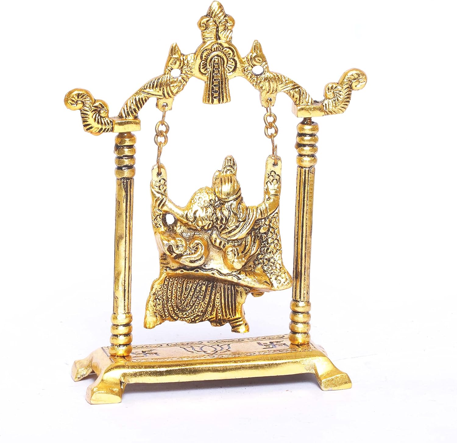 1760560949_Radha-Krishna-on-Swing-jhula-Metal-Statue-Gold-Plated-Decor-Your-HomeOffice-Radha-Krishna-MurtiShowpiece-FigurinesReligious-Idol-Gift-Article.jpg Radha Krishna on Swing jhula Metal Statue Gold Plated Decor Your Home,Office & Radha Krishna Murti,Showpiece Figurines,Religious Idol Gift Article... - Image 6