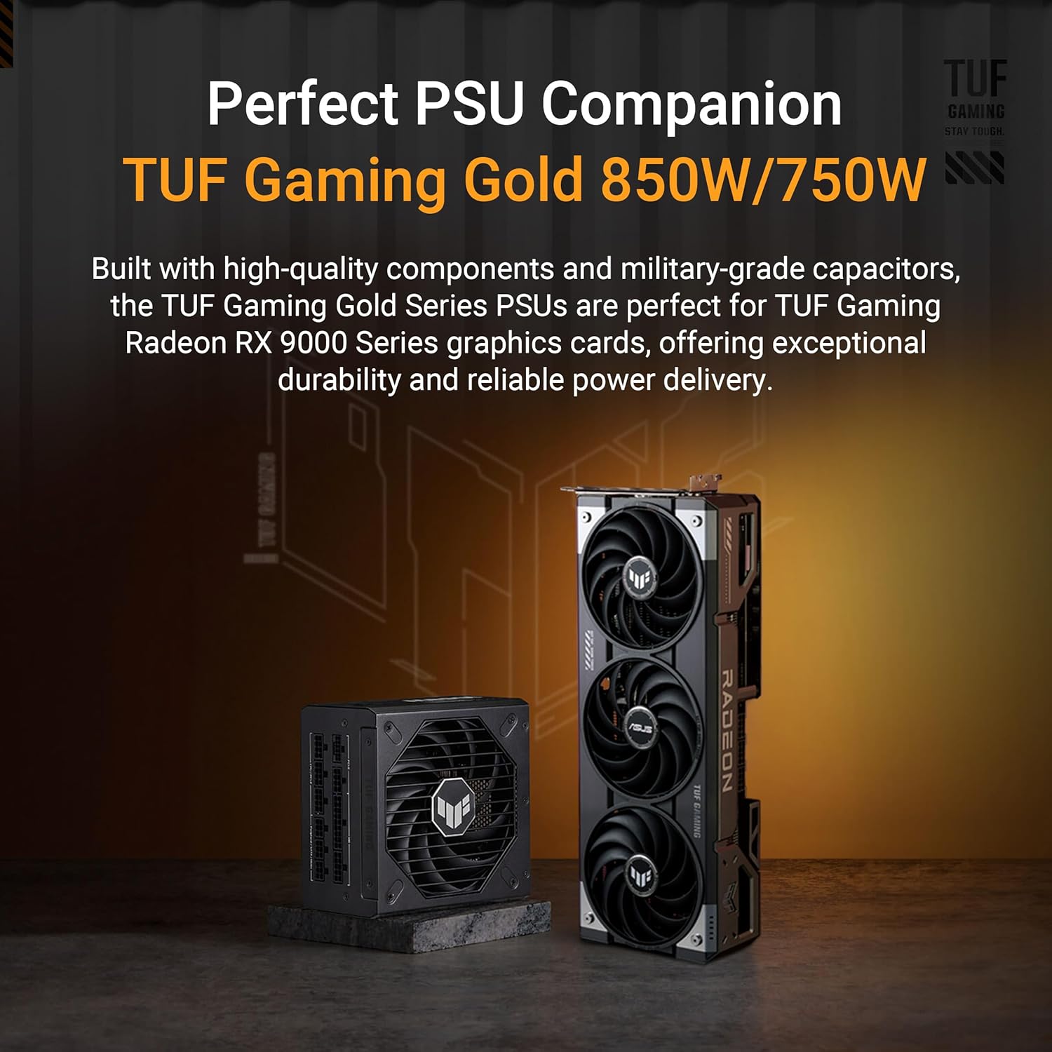 1760561329_ASUS-TUF-Gaming-Radeon-RX-9070-XT-OC-Edition-16GB-GDDR6-Gaming-Graphics-Card-PCIe®-5.0-16GB-GDDR6-HDMIDP-2.1-3.125-slot-Military-Grade-Components-Protective-PCB-Coating-axial-tech-Fans.jpg ASUS TUF Gaming Radeon RX 9070 XT OC Edition 16GB GDDR6 Gaming Graphics Card (PCIe® 5.0, 16GB GDDR6, HDMI/DP 2.1, 3.125-slot, Military-Grade Components, Protective PCB Coating, axial-tech Fans) - Image 6