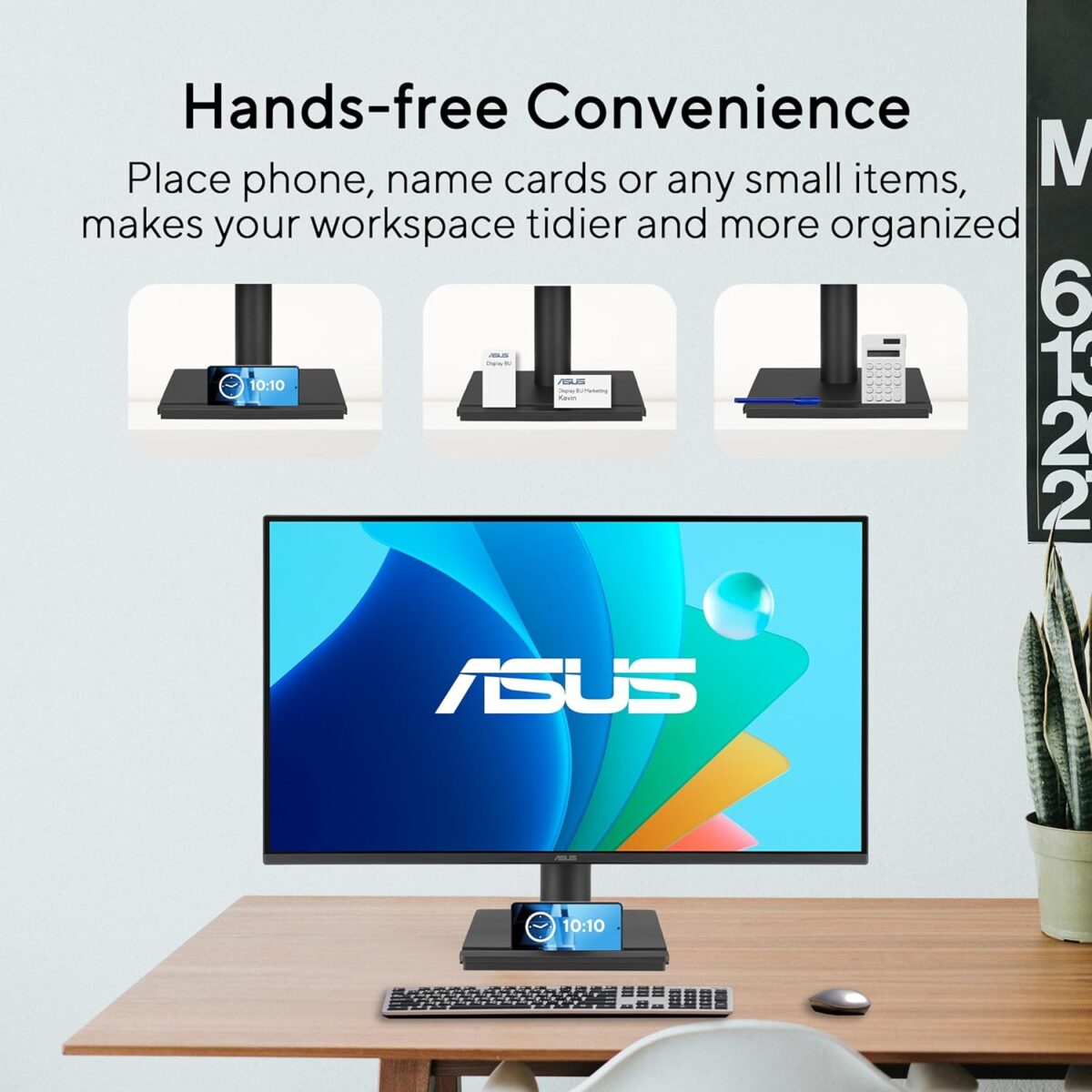 ASUS 24” (23.8-inch viewable) 1080P VA249HG Eye Care Monitor – IPS, Full HD, 99% sRGB, Frameless, 120Hz, Adaptive-Sync, 1ms, HDMI, VGA, Low Blue Light, Flicker Free, Wall Mountable, 3 yr Warranty - Image 4