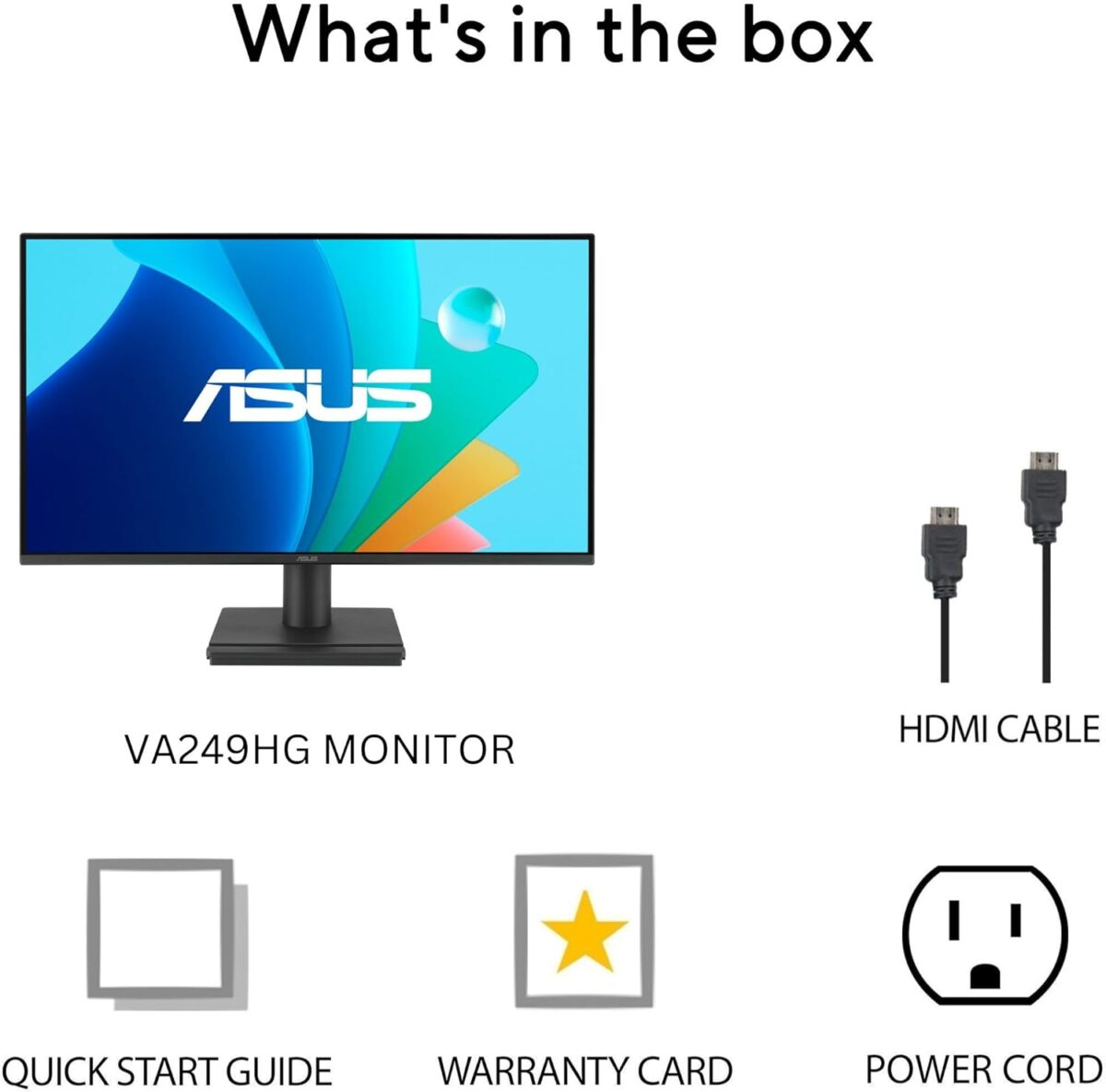 ASUS 24” (23.8-inch viewable) 1080P VA249HG Eye Care Monitor – IPS, Full HD, 99% sRGB, Frameless, 120Hz, Adaptive-Sync, 1ms, HDMI, VGA, Low Blue Light, Flicker Free, Wall Mountable, 3 yr Warranty - Image 10