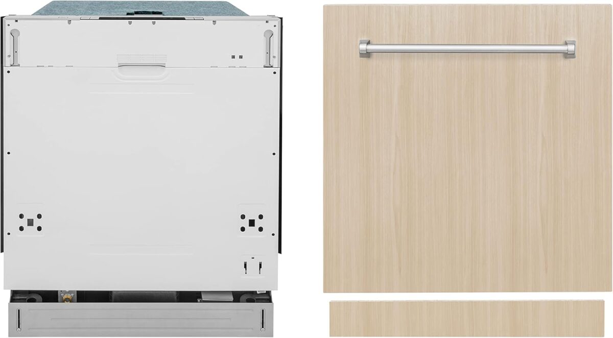 ZLINE 24 in. Top Control Dishwasher in Custom Panel Ready with Stainless Steel Tub - Image 3