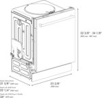 ZLINE 24 in. Top Control Dishwasher in Custom Panel Ready with Stainless Steel Tub - Image 10