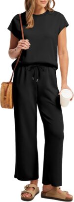 SAMPEEL Two Piece Sets for Women Summer Vacation Outfits Cap Sleeve Tops Lounge Matching Sets Clothing Beach Fashion Clothes - Image 4
