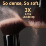 BEAKEY Makeup Brushes Set, Professional Foundation Eyeshadow Concealer Blush Powder Bronzer Applicator, 2 Blender Sponge with Beauty Paper Case - Image 4
