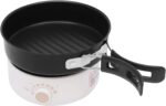 500W Electric Hot Pot with Steamer, Non-stick Frying Pan with Foldable Handles, 110V Mini Hot Pot, Multi-Functional Ramen Noodle Cooker for Pasta, Oatmeal, Soup, Steak - Image 5
