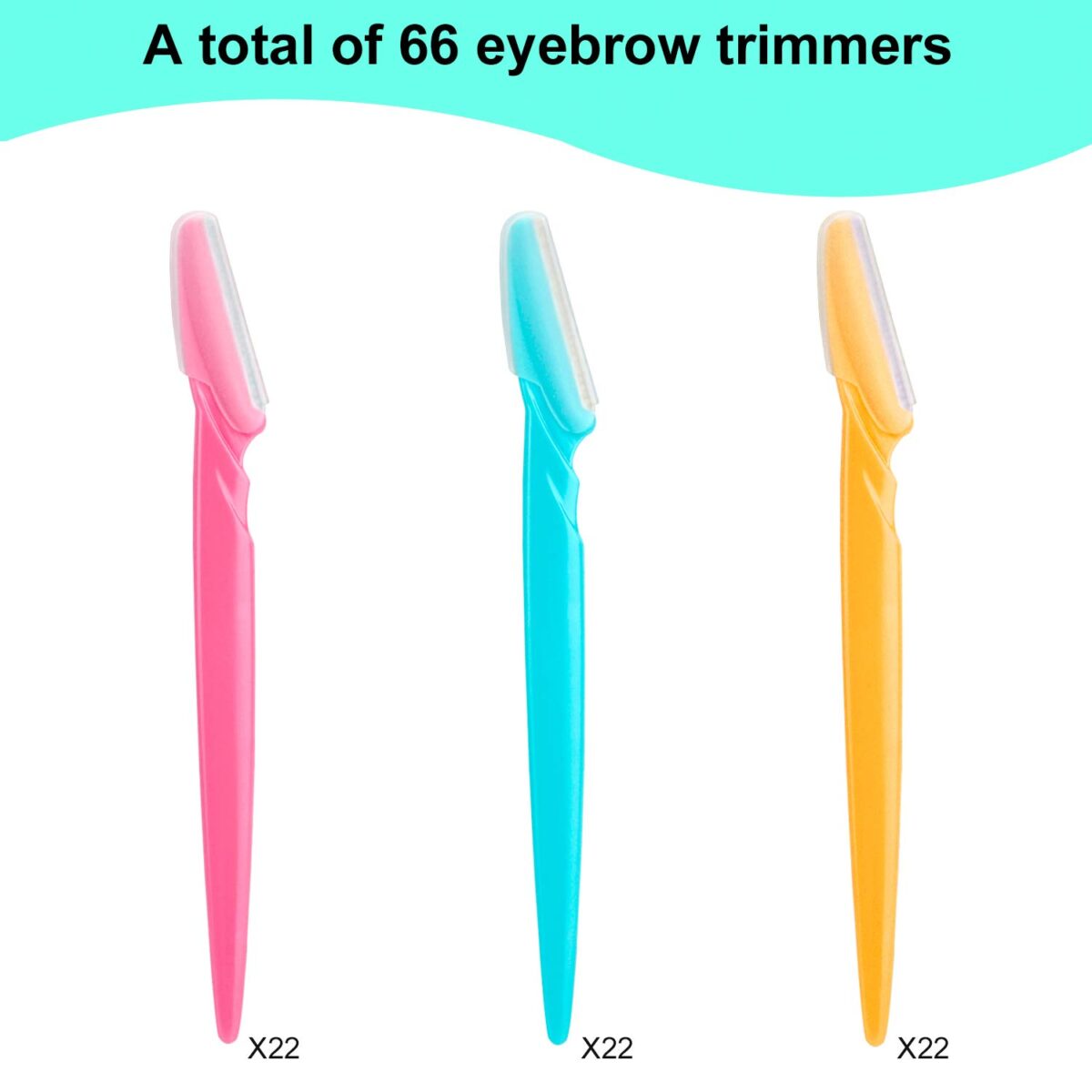 66 Eyebrow Razor and Face Razor for Women and Men, Eyebrow Hair Trimmer and Shaver with Protective Cover,Safe and Newbie Friendly - Image 8