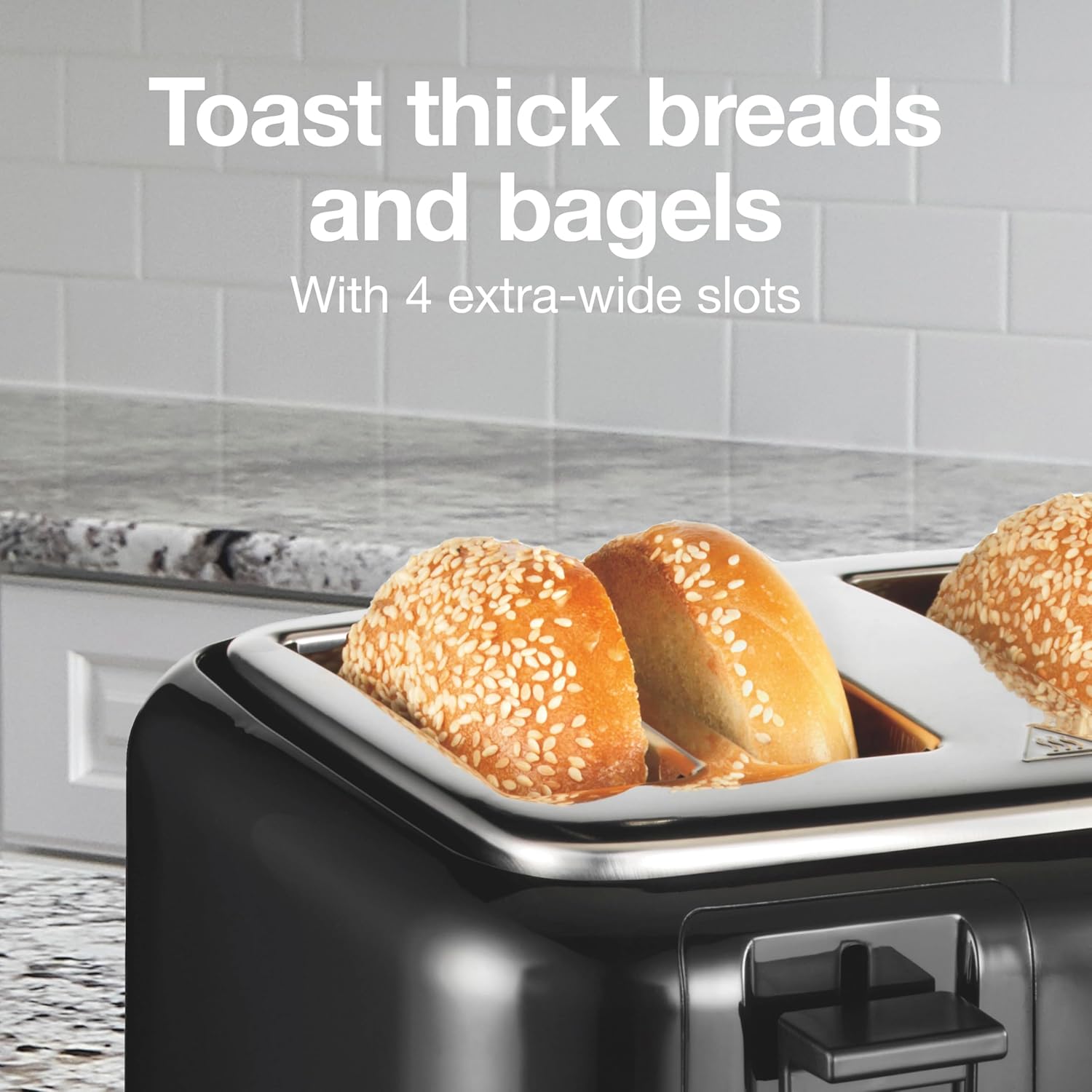 1760649185_Proctor-Silex-4-Slice-Toaster-with-Extra-Wide-Slots-for-Bagels-Cool-Touch-Walls-Shade-Selector-With-7-Browning-Levels-Toast-Boost-Auto-Shut-off-and-Cancel-Button-Black-24215PS.jpg Proctor Silex 4 Slice Toaster with Extra Wide Slots for Bagels, Cool-Touch Walls, Shade Selector With 7 Browning Levels, Toast Boost, Auto Shut-off and Cancel Button, Black (24215PS) - Image 4