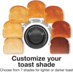 Proctor Silex 4 Slice Toaster with Extra Wide Slots for Bagels, Cool-Touch Walls, Shade Selector With 7 Browning Levels, Toast Boost, Auto Shut-off and Cancel Button, Black (24215PS) - Image 5