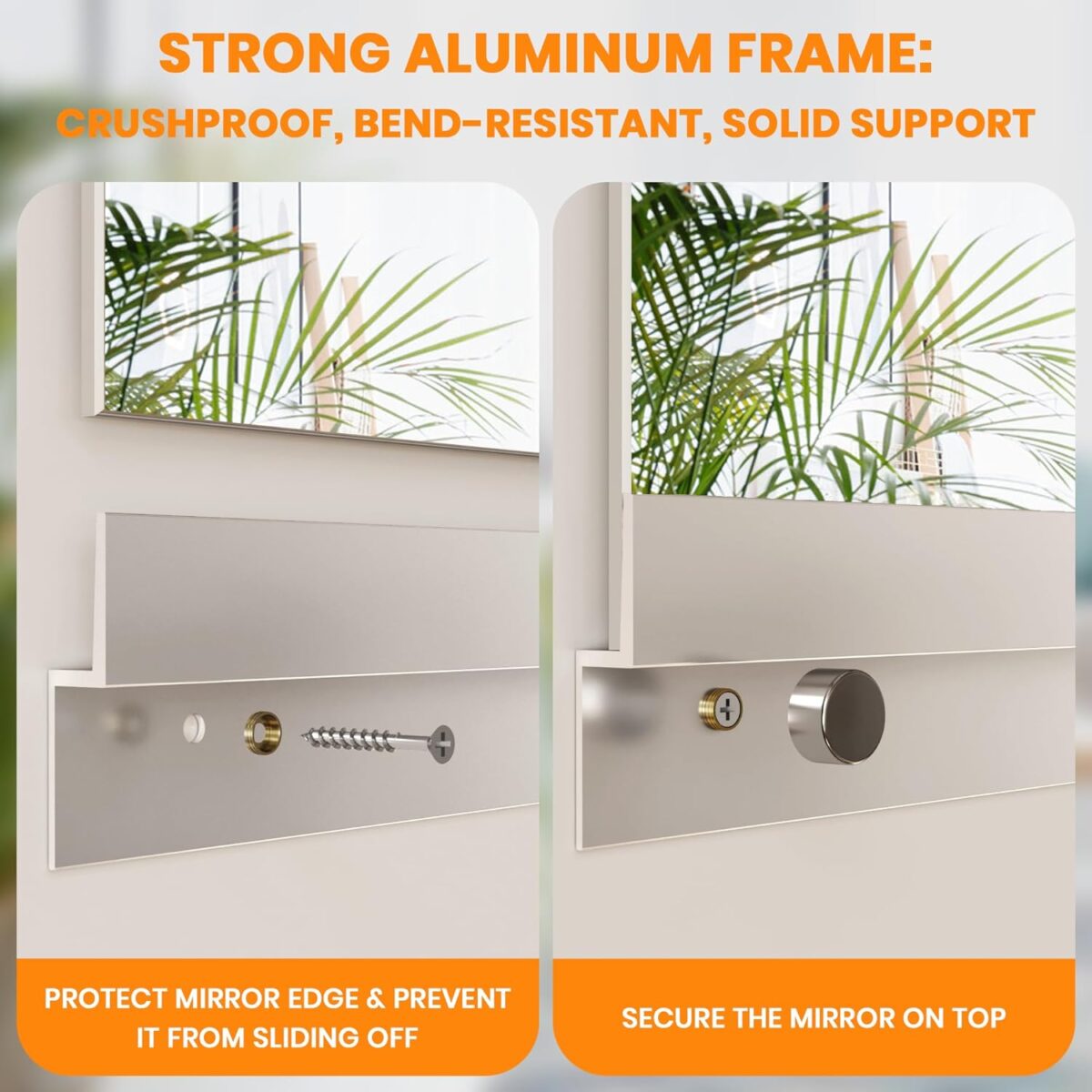 ROOMTEC Home Gym Mirror 48"x32" Frameless Wall Mounted Fitness Mirror, Large Tempered Glass Full Length for Yoga, Dance Studio, Workout Room - Image 5