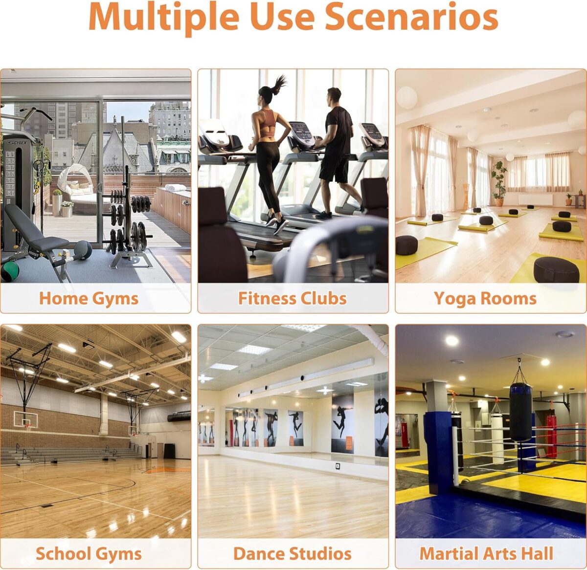 ROOMTEC Home Gym Mirror 48"x32" Frameless Wall Mounted Fitness Mirror, Large Tempered Glass Full Length for Yoga, Dance Studio, Workout Room - Image 8