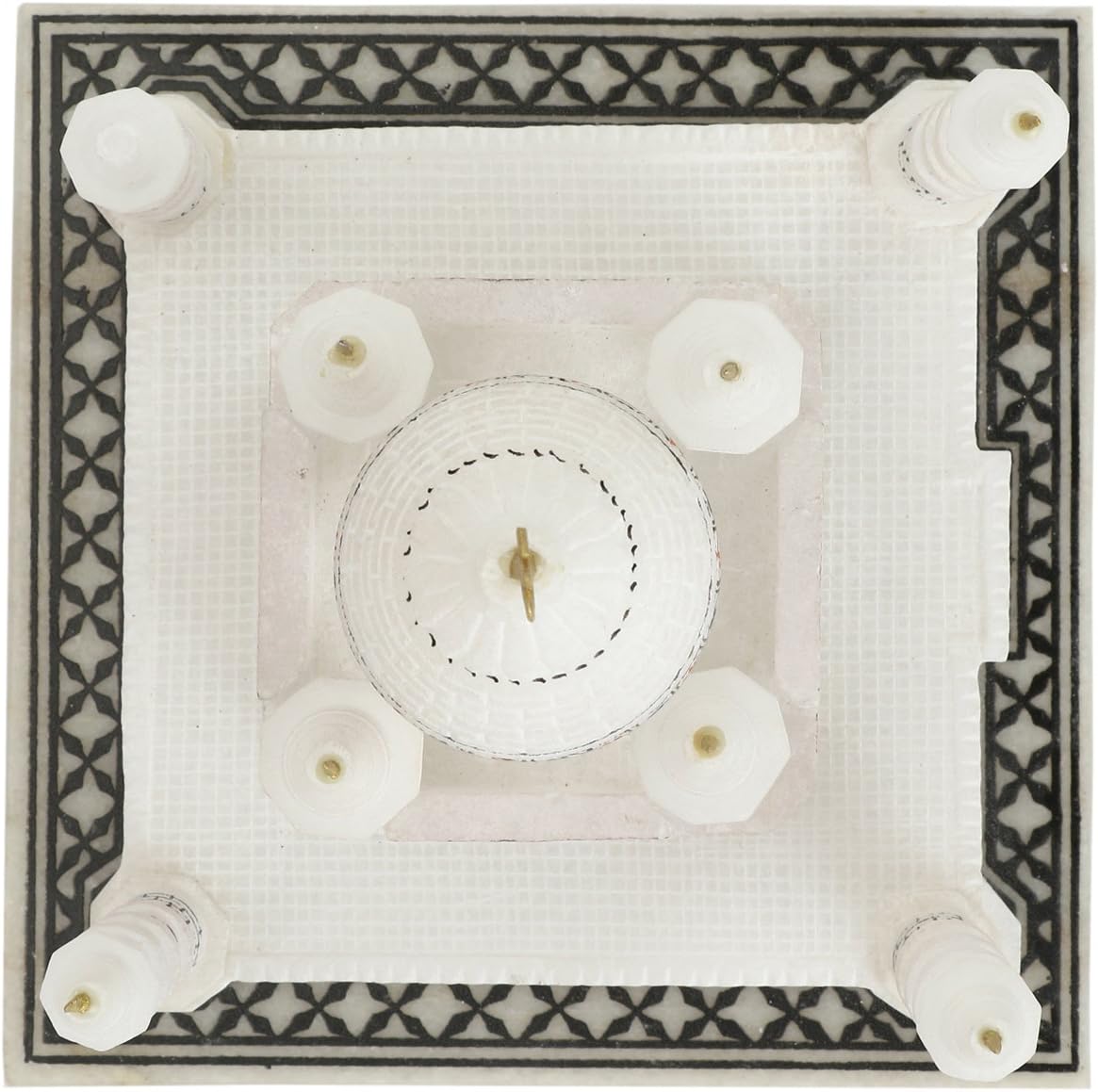 1760651233_Carry-Me-Indian-White-Marble-Handmade-Agra-Taj-Mahal-Replica-Model-with-Colourful-Painting-6-INCH.jpg Carry Me Indian White Marble Handmade Agra Taj Mahal Replica Model with Colourful Painting (6 INCH) - Image 5