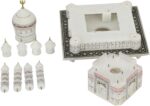 Carry Me Indian White Marble Handmade Agra Taj Mahal Replica Model with Colourful Painting (6 INCH) - Image 6