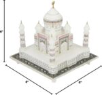 Carry Me Indian White Marble Handmade Agra Taj Mahal Replica Model with Colourful Painting (6 INCH) - Image 8