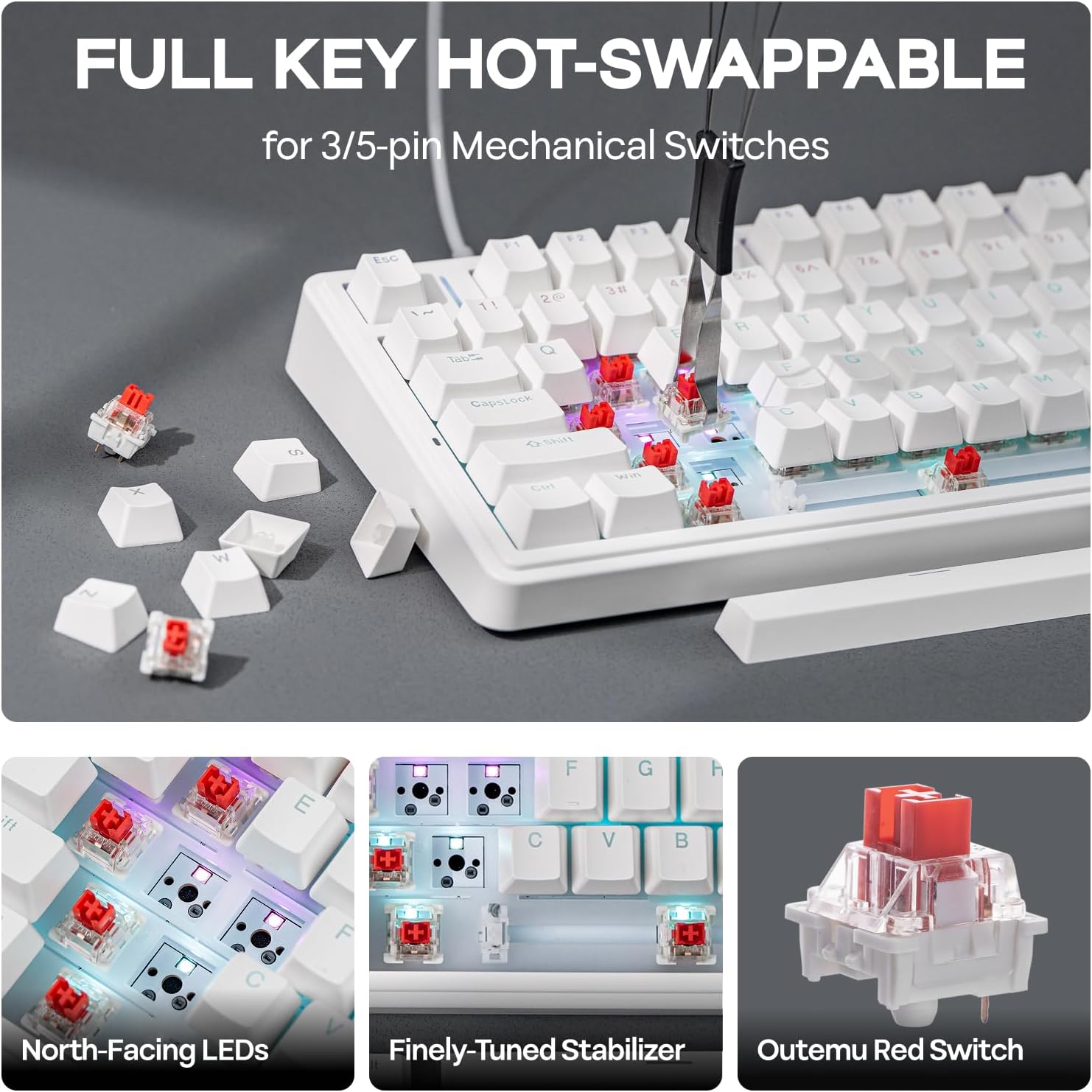 1760651639_EPOMAKER-Aula-F75-Wired-75-Gaming-Keyboard-with-Knob-Shine-Through-ABS-Keycap-Gasket-Structure-Programmable-Hot-Swappable-Creamy-Mechanical-Keyboard-for-GamesOffice-White.jpg EPOMAKER Aula F75-Wired 75% Gaming Keyboard with Knob, Shine Through ABS Keycap, Gasket Structure, Programmable, Hot Swappable Creamy Mechanical Keyboard for Games/Office (White) - Image 7