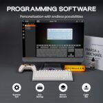 EPOMAKER Aula F75-Wired 75% Gaming Keyboard with Knob, Shine Through ABS Keycap, Gasket Structure, Programmable, Hot Swappable Creamy Mechanical Keyboard for Games/Office (White) - Image 8