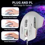 Gaming Mouse, Wired Gaming Mouse with RGB Backlit, 7200DPI Adjustable, PC Gaming Mice with 7 rogrammable Macro Buttonsg, Ergonomic Mouse Gamer for PC, Desktop, Mac，Laptop, Chromebook. - Image 5