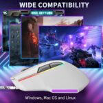 Gaming Mouse, Wired Gaming Mouse with RGB Backlit, 7200DPI Adjustable, PC Gaming Mice with 7 rogrammable Macro Buttonsg, Ergonomic Mouse Gamer for PC, Desktop, Mac，Laptop, Chromebook. - Image 7