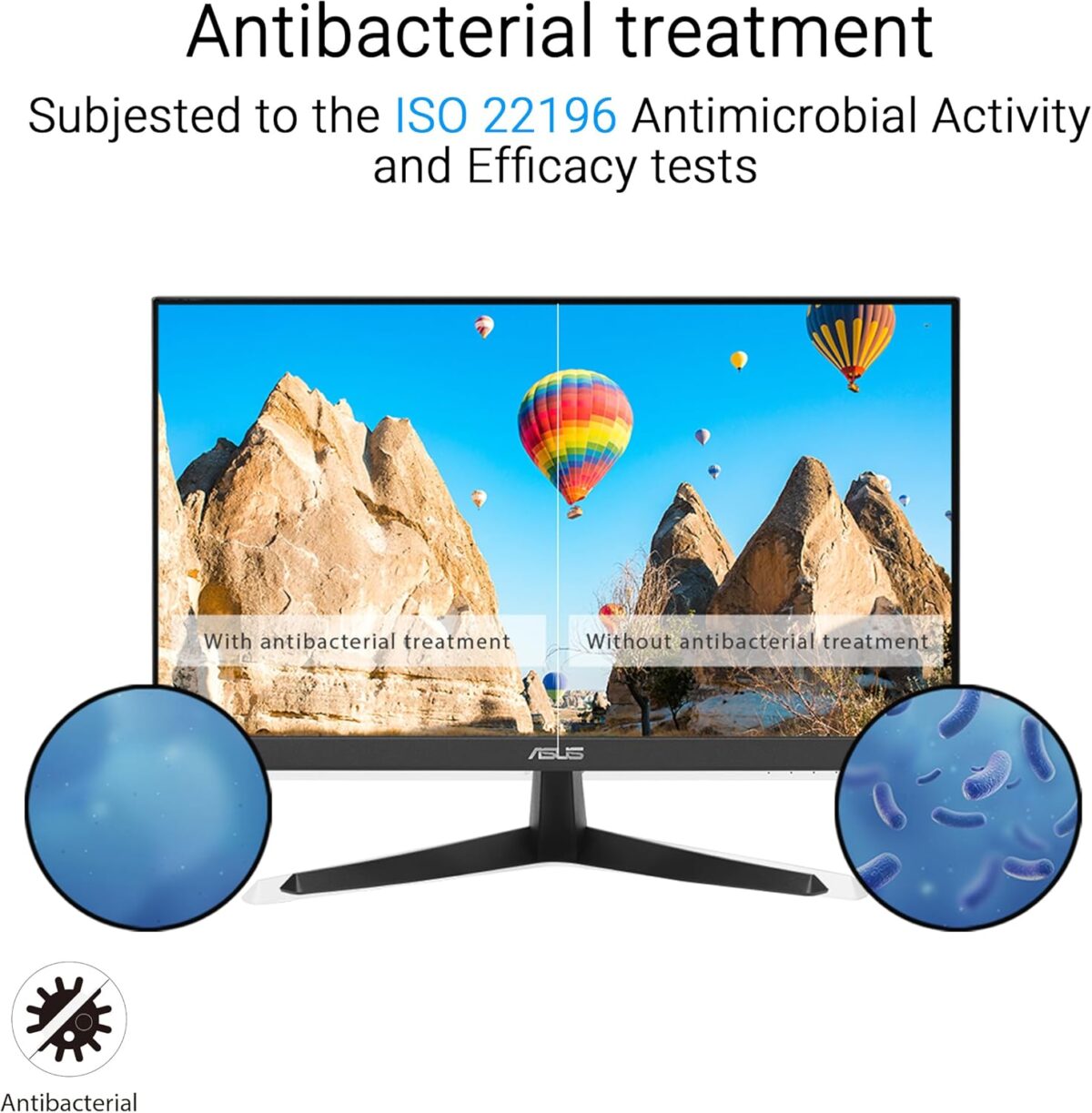 ASUS 22” (21.45" viewable) Eye Care Monitor (VY229HF) - Full HD, IPS, 100Hz, 1ms, SmoothMotion, Adaptive Sync, Eye Care Plus Technology, Blue Light Filter, Flicker Free, Tilt 3 yr Warranty - Image 5