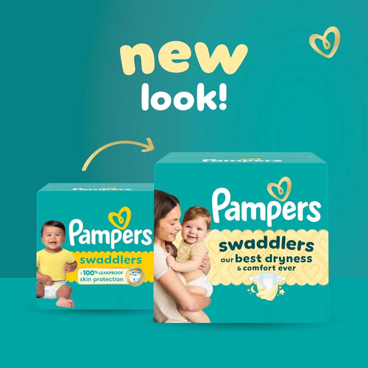 Pampers Swaddlers Diapers, Size 0 (up to 10 lbs), 140 Count, Absorbent, Keeps Baby Dry and Comfortable, Skin Safe Disposable Baby Diaper (Packaging May Vary) - Image 3