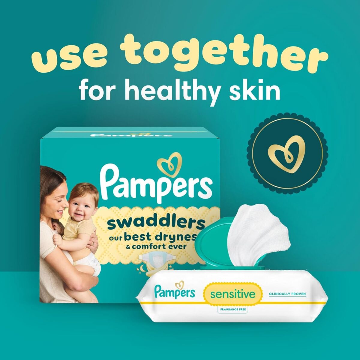 Pampers Swaddlers Diapers, Size 0 (up to 10 lbs), 140 Count, Absorbent, Keeps Baby Dry and Comfortable, Skin Safe Disposable Baby Diaper (Packaging May Vary) - Image 13