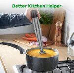 Immersion Blender Handheld Corded Hand Blenders Set 1100W, Trigger Variable Speed 5 in 1 Stick Emulsifier with Chopper, Whisk and Frother for Soup, Baby Food and Smoothies - Image 7