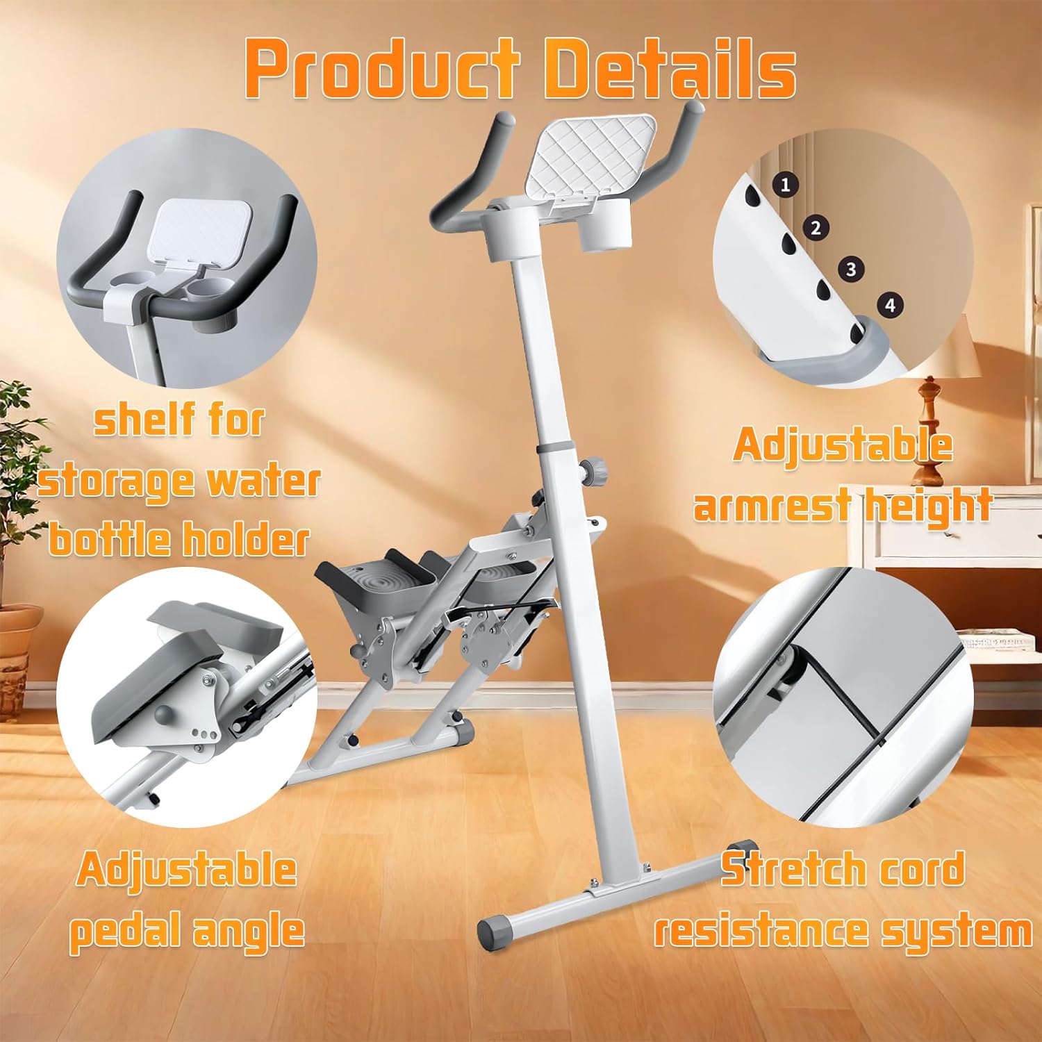1760733985_Stair-Stepper-Folding-Vertical-Aerobics-Appliances-Exercise-Climber-for-at-Home-Workouts-Total-Body-Exerciser-with-Handle-242LBS-Load-with-PedalStandCup-Holder-Step-Angle-Adjustable.jpg Stair Stepper Folding Vertical Aerobics Appliances Exercise Climber for at-Home Workouts Total Body Exerciser with Handle 242LBS Load with Pedal/Stand/Cup Holder, Step Angle Adjustable - Image 5