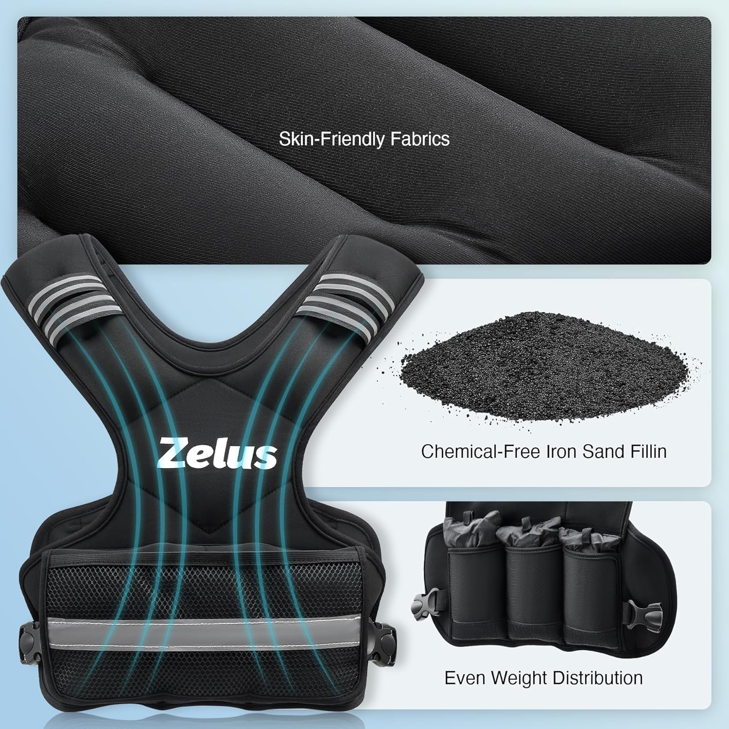 1760734117_ZELUS-Weighted-Vest-for-Men-and-Women-4-10lb11-20lb20-32lb-Vest-with-6-Ironsand-Weights-for-Home-Workouts-Adjustable-Body-Weight-Vest-Exercise-Set-for-Cardio-and-Strength-Training.jpg ZELUS Weighted Vest for Men and Women | 4-10lb/11-20lb/20-32lb Vest with 6 Ironsand Weights for Home Workouts | Adjustable Body Weight Vest Exercise Set for Cardio and Strength Training - Image 5