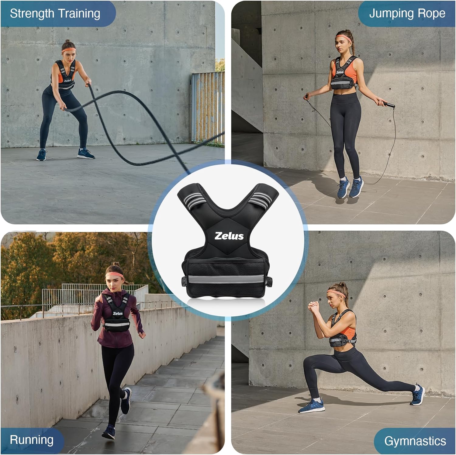1760734119_ZELUS-Weighted-Vest-for-Men-and-Women-4-10lb11-20lb20-32lb-Vest-with-6-Ironsand-Weights-for-Home-Workouts-Adjustable-Body-Weight-Vest-Exercise-Set-for-Cardio-and-Strength-Training.jpg ZELUS Weighted Vest for Men and Women | 4-10lb/11-20lb/20-32lb Vest with 6 Ironsand Weights for Home Workouts | Adjustable Body Weight Vest Exercise Set for Cardio and Strength Training - Image 6