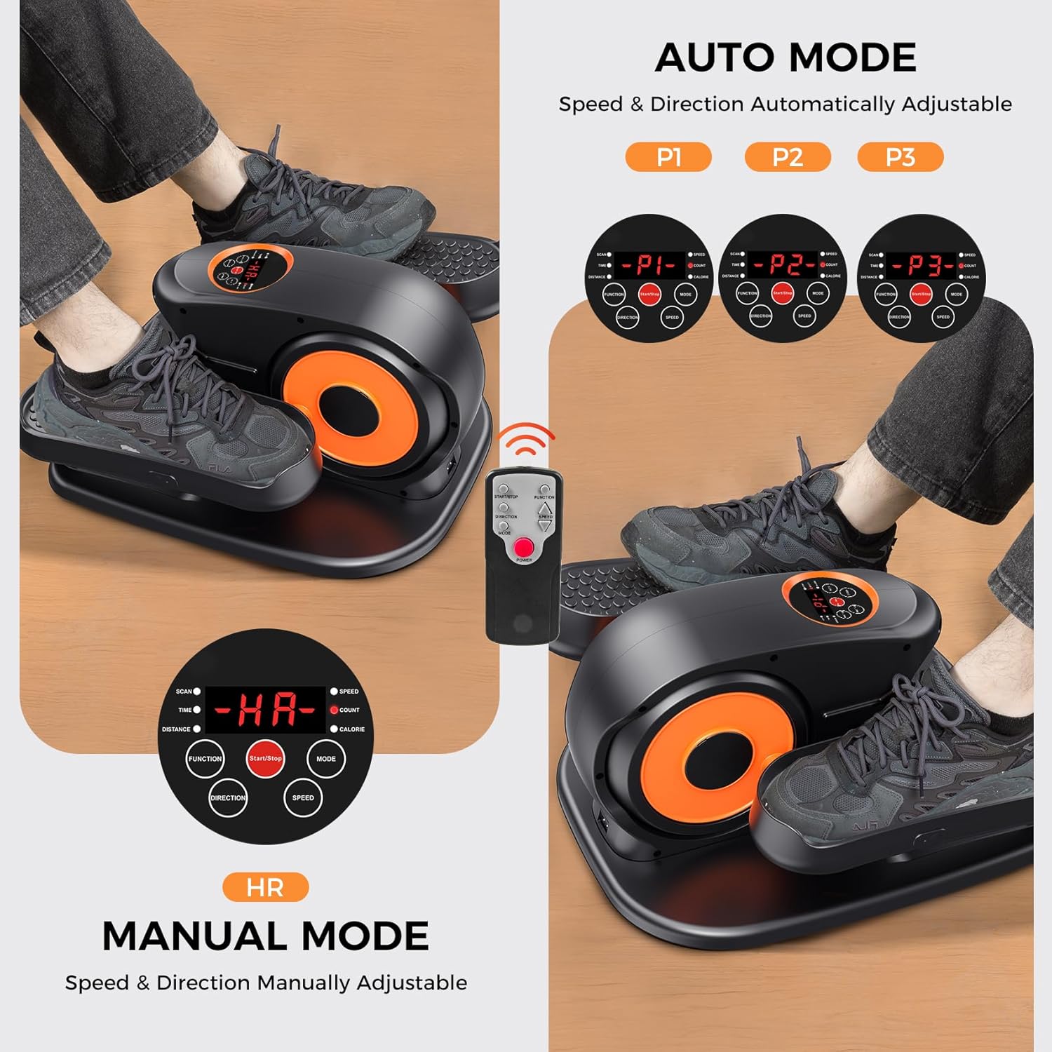1760734180_Under-Desk-Elliptical-Machine-2-in-1-Electric-Ellipse-Leg-Exerciser-for-Seniors-Quiet-Compact-Pedal-Exerciser-with-Remote-12-Speed-Elliptical-Exercise-Machine-for-Home-Office.jpg Under Desk Elliptical Machine, 2-in-1 Electric Ellipse Leg Exerciser for Seniors, Quiet & Compact Pedal Exerciser with Remote, 12 Speed Elliptical Exercise Machine for Home Office - Image 3