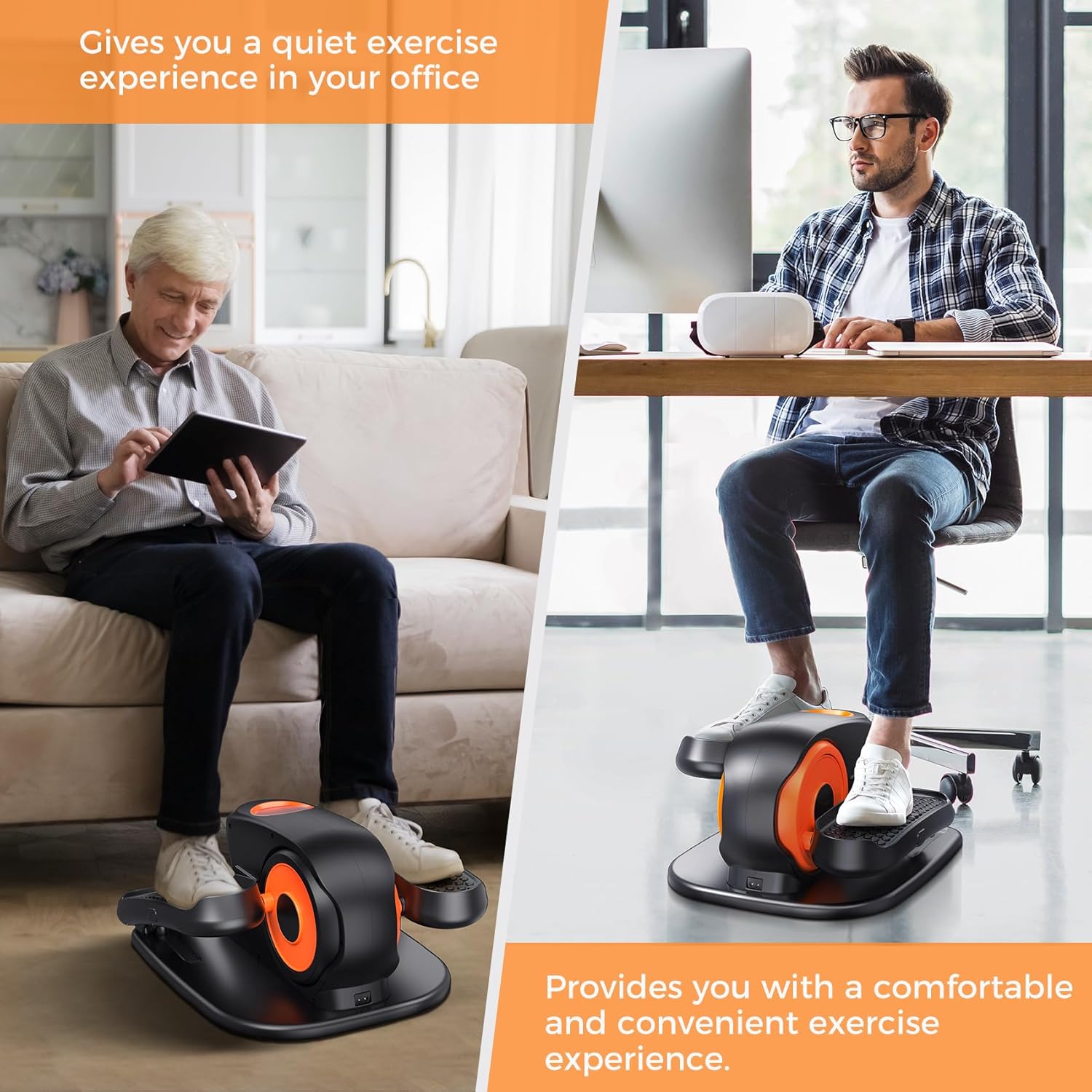 1760734182_Under-Desk-Elliptical-Machine-2-in-1-Electric-Ellipse-Leg-Exerciser-for-Seniors-Quiet-Compact-Pedal-Exerciser-with-Remote-12-Speed-Elliptical-Exercise-Machine-for-Home-Office.jpg Under Desk Elliptical Machine, 2-in-1 Electric Ellipse Leg Exerciser for Seniors, Quiet & Compact Pedal Exerciser with Remote, 12 Speed Elliptical Exercise Machine for Home Office - Image 4