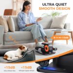 Under Desk Elliptical Machine, 2-in-1 Electric Ellipse Leg Exerciser for Seniors, Quiet & Compact Pedal Exerciser with Remote, 12 Speed Elliptical Exercise Machine for Home Office - Image 6