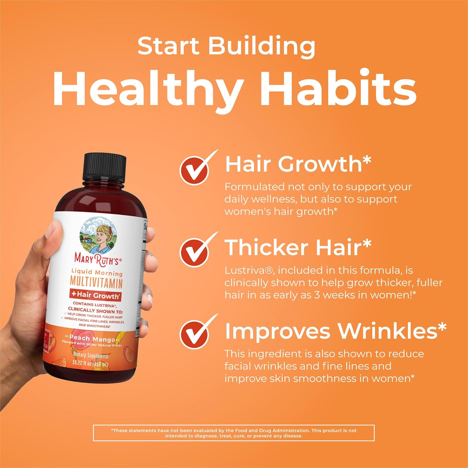 1760734253_MaryRuth-Organics-Liquid-MultivitaminHair-Growth-Biotin-10000mcg-Lustriva-Hair-Growth-Supplement-Clinically-Tested-in-Women-for-Thicker-HairFacial-Wrinkle-Skin-Care-Ages-18-15.22-Fl-Oz.jpg MaryRuth Organics Liquid Multivitamin+Hair Growth | Biotin 10000mcg | Lustriva Hair Growth Supplement | Clinically Tested in Women for Thicker Hair&Facial Wrinkle | Skin Care | Ages 18+ | 15.22 Fl Oz - Image 6