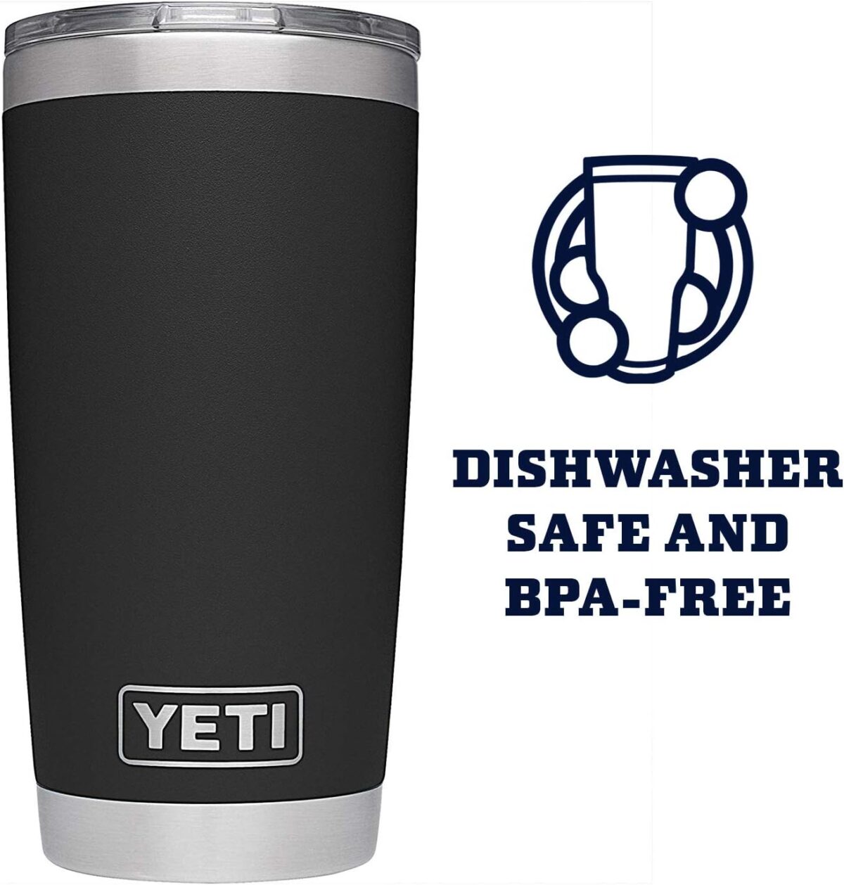 YETI Rambler 20 oz Stainless Steel Vacuum Insulated Tumbler w/MagSlider Lid - Image 5