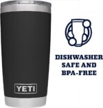 YETI Rambler 20 oz Stainless Steel Vacuum Insulated Tumbler w/MagSlider Lid - Image 5