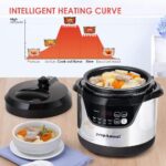 3 Quart Pressure Cooker 8 IN 1 Multi Use Programmable Instant Cooker Electric Pressure Pot with Slow Cook, Rice, Steamer, Sauté, Brown, Warmer - Image 4