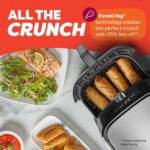 Instant Pot 4QT Vortex Plus 6-in-1 Mini Air Fryer, Custom Program Options, Crisps, Broils, Roasts, Dehydrates, Bakes, Reheats, 100+ In-App Recipes, Stainless Steel,4 Quarts - Image 6