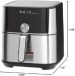 Instant Pot 4QT Vortex Plus 6-in-1 Mini Air Fryer, Custom Program Options, Crisps, Broils, Roasts, Dehydrates, Bakes, Reheats, 100+ In-App Recipes, Stainless Steel,4 Quarts - Image 10