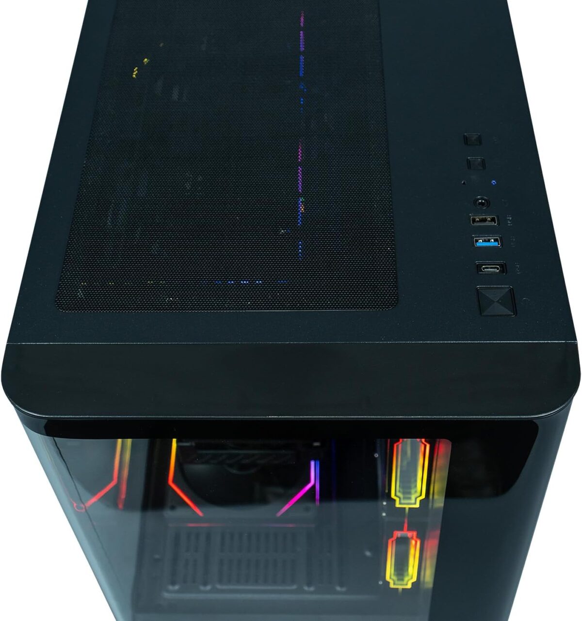 ViprTech Reaper 2.5 Liquid-Cooled PC - AMD Ryzen 7 8700F (5.0Ghz Turbo), AMD RX 9060 XT 16GB, 32GB DDR5 6400, 2TB NVMe SSD, Gold-Rated PSU, VR-Ready, WiFi BT, Win 11, Gaming Desktop Computer, Black - Image 7