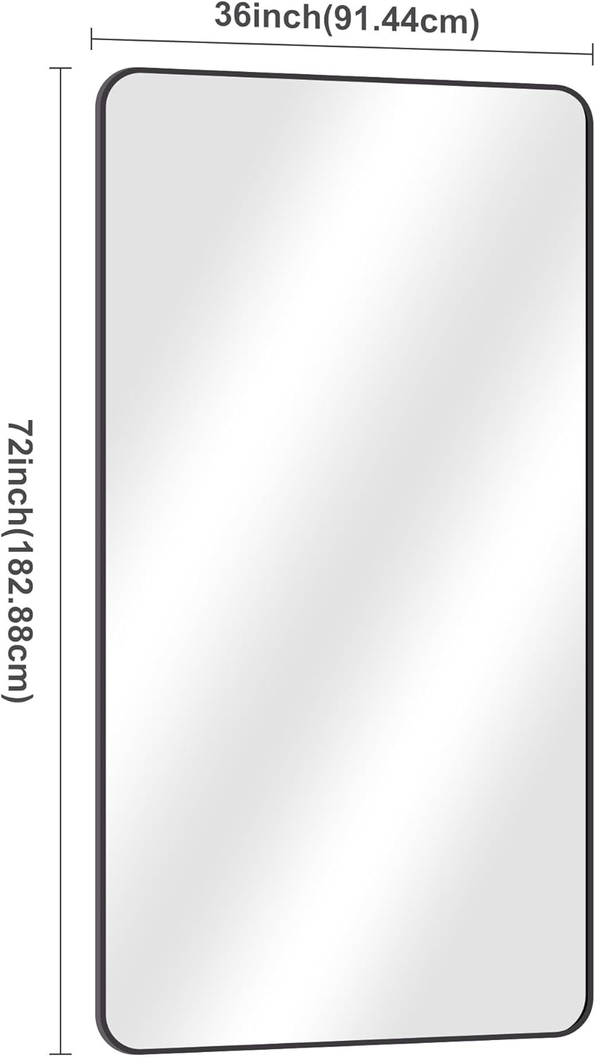 1760737244_72-x-36Bathroom-Mirror-Matte-Black-Wall-Mirror-with-Metal-Frame-Decorative-Rectangular-Vanity-Mirror-for-Bedroom-Bathroom-Living-Room-Entryway-HorizontalVertical.jpg 72" x 36"Bathroom Mirror, Matte Black Wall Mirror with Metal Frame, Decorative Rectangular Vanity Mirror for Bedroom Bathroom Living Room Entryway (Horizontal/Vertical) - Image 6