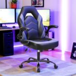 Ergonomic Gaming Desk Chair - Adjustable PU Leather Swivel Racing Chair with Flip-up Armrests for Home Office and Entertainment, Perfect for Adults, Kids, and Gamers - Image 3