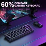 AULA WIN68 HE Mechanical Gaming Keyboard 60%, Hall Effect Magnetic Switch, Fast Trigger Mode Adjustable Actuation, 8000Hz Polling Rate, RGB Backlit, Wired Black Keyboard for Laptop/PC Gamer - Image 8