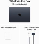 Apple MacBook Air with Apple M3 Chip, 13-inch, 8GB RAM, 256GB SSD Storage, Midnight (Renewed) - Image 7