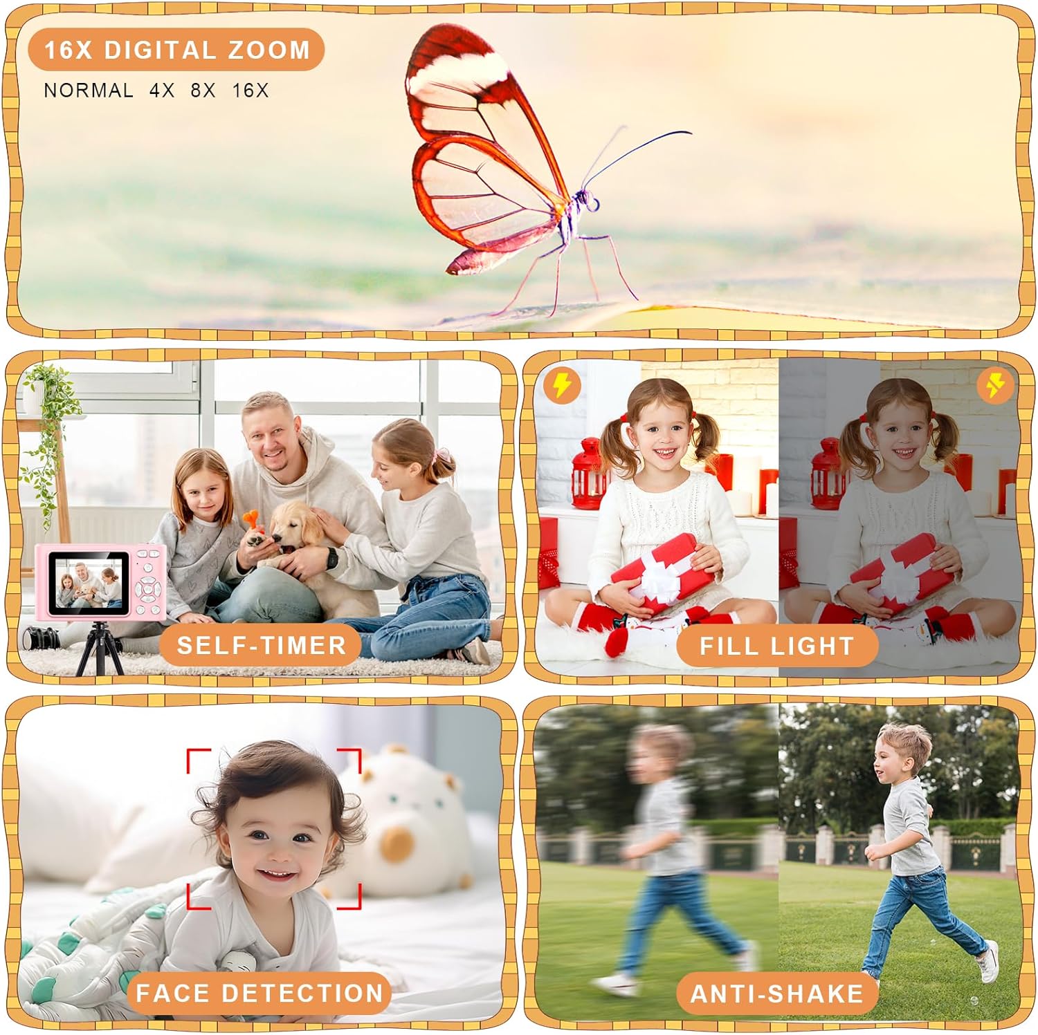 1760739659_Digital-Camera-Camera-for-Kids-UHD-4K-48MP-Point-and-Shoot-Digital-Cameras-with-64GB-SD-Card-and-16X-Digital-Zoom-Anti-Shake-Compact-Portable-Small-Gift-for-Boys-Girls-Students-Pink.jpg Digital Camera, Camera for Kids, UHD 4K 48MP Point and Shoot Digital Cameras with 64GB SD Card and 16X Digital Zoom Anti Shake, Compact Portable Small Gift for Boys Girls Students, Pink - Image 4