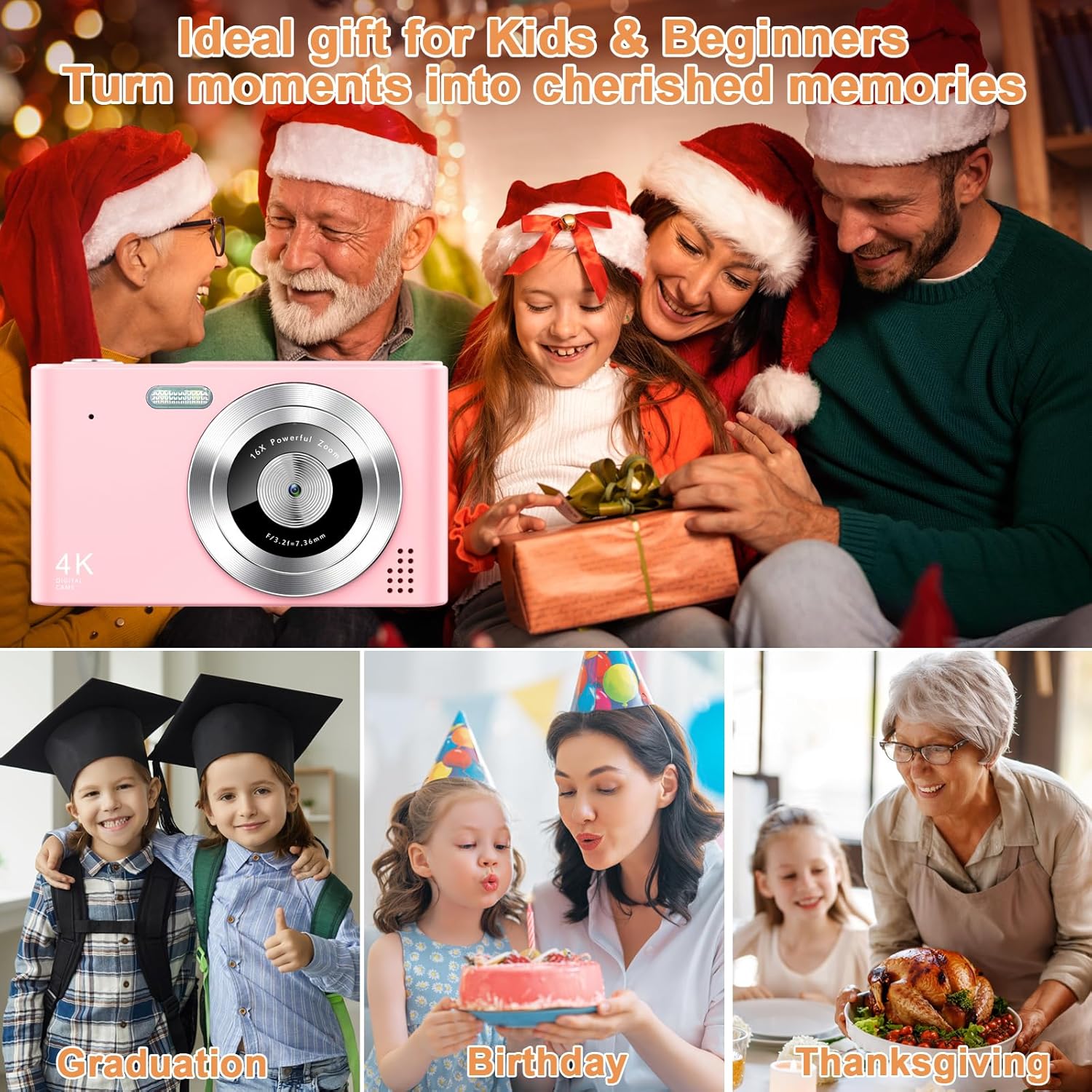 1760739665_Digital-Camera-Camera-for-Kids-UHD-4K-48MP-Point-and-Shoot-Digital-Cameras-with-64GB-SD-Card-and-16X-Digital-Zoom-Anti-Shake-Compact-Portable-Small-Gift-for-Boys-Girls-Students-Pink.jpg Digital Camera, Camera for Kids, UHD 4K 48MP Point and Shoot Digital Cameras with 64GB SD Card and 16X Digital Zoom Anti Shake, Compact Portable Small Gift for Boys Girls Students, Pink - Image 7