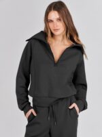 ANRABESS Women 2 Piece Outfits 2025 Fall Fashion Airport Wide Leg Pants Lounge Set Leisure Travel Vacation Clothes Sweatsuits - Image 6