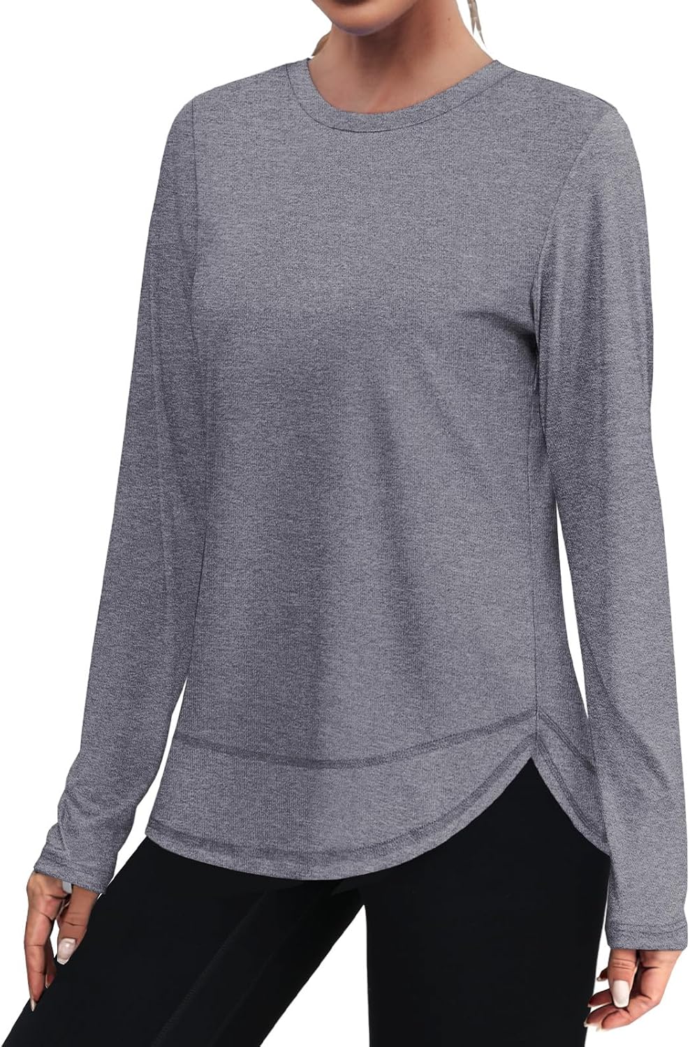 1760740809_XIEERDUO-Womens-Workout-Tops-Long-Sleeve-Quick-Dry-UPF-50-Sun-Protection-Shirts-for-Hiking-Running-S-3XL.jpg XIEERDUO Women's Workout Tops Long Sleeve Quick Dry UPF 50+ Sun Protection Shirts for Hiking Running S-3XL - Image 3